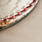 Vintage Small Circular Murano Mirror Tray with Twist Edge