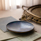 Vintage Small Cloisonné-Style Enamel-on-Brass Metal Floral Plate