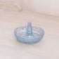 Vintage Small Fenton Blue Iridescent Glass Ring Holder