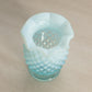 Vintage Small Fenton Blue Opalescent Glass Hobnail Vase