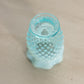 Vintage Small Fenton Blue Opalescent Glass Hobnail Vase