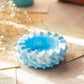 Vintage Small Fenton Blue Slag Glass Hobnail Dish