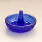 Vintage Small Fenton Cobalt Blue Glass Ring Jewelry Holder