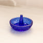 Vintage Small Fenton Cobalt Blue Glass Ring Jewelry Holder