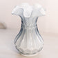 Vintage Small Fenton Gray Cased Glass Vase