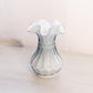 Vintage Small Fenton Gray Cased Glass Vase