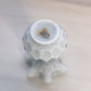 Vintage Small Fenton Gray Cased Glass Vase