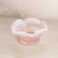 Vintage Small Fenton Pink Opalescent Glass Sheffield Bowl