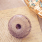 Vintage Small Fenton Purple Glass Ring Holder with Diamond Designs