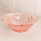 Vintage Small Imperial Diamond Block Pink Glass Bowl