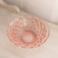 Vintage Small Imperial Diamond Block Pink Glass Bowl