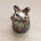 Vintage Small Inverted Fan and Feather Carnival Glass Toothpick Holder