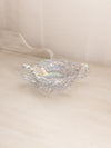Vintage Small LE Smith Clear Glass 2 Handled Nappy Dish