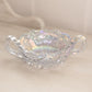 Vintage Small LE Smith Clear Glass 2 Handled Nappy Dish