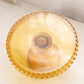 Vintage Small LE Smith Glass Amber Hobnail Cake Stand
