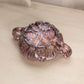 Vintage Small LE Smith Purple Pink Glass 2 Handled Nappy Dish