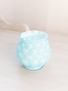 Vintage Small Light Blue Fenton Cased Glass Jacqueline Vase