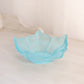Vintage Small Light Blue Frosted Glass Lotus Dish