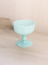 Vintage Small Light Blue Pedestal Glass or Dessert Dish