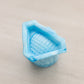 Vintage Small Light Blue Slag Glass Owl in Tree Toothpick Holder