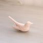 Vintage Small Light Pink Milk Glass Bird Figurine