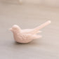 Vintage Small Light Pink Milk Glass Bird Figurine