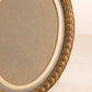 Vintage Small Oval Brass Picture Frame with Fancy Designs