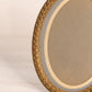 Vintage Small Oval Brass Picture Frame with Fancy Designs