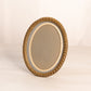 Vintage Small Oval Brass Picture Frame with Fancy Designs