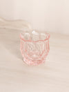 Vintage Small Pale Pink Glass Scalloped Toothpick Holder