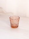 Vintage Small Peachy Pink Glass Strawberry Toothpick Holder