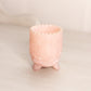 Vintage Small Pink Milk Glass Croesus 3-Toed Toothpick Holder