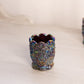 Vintage Small Purple Carnival Glass Daisy & Button Toothpick Holder