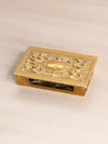 Vintage Small Rectangular Brass Matchbox Holder