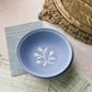 Vintage Small Wales Blue & White Ceramic Tulip Bowls (Set of 2)
