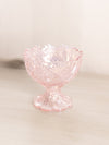 Vintage Small Westmoreland Pink Iridescent Glass Footed Compote Dish