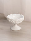 Vintage Small White Milk Glass Glass Moon & Star Compote