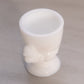 Vintage Small White Milk Glass Chicken Toothpick Egg Holder