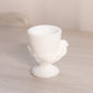 Vintage Small White Milk Glass Chicken Toothpick Egg Holder
