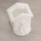 Vintage Small White Milk Glass Dog in Doghouse Toothpick Holder