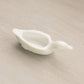 Vintage Small White Milk Glass Duck Toothpick Holder Dish