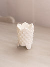 Vintage Small White Milk Glass Hobnail Toothpick Holder