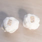 Vintage Small White Milk Glass Rose and Lattice Floral Candleholder