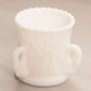 Vintage Small White Milk Glass Swan Toothpick Holder