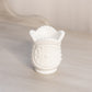Vintage Small White Milk Glass Footed Toothpick Holder
