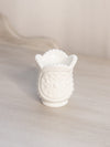 Vintage Small White Milk Glass Footed Toothpick Holder