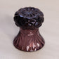 Vintage Small Purple Amethyst Glass Diamond Accent Toothpick Holder