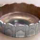 Vintage Sowerby Circular Blue Carnival Flora Float Glass Bowl