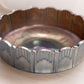 Vintage Sowerby Circular Blue Carnival Flora Float Glass Bowl