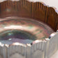 Vintage Sowerby Circular Blue Carnival Flora Float Glass Bowl